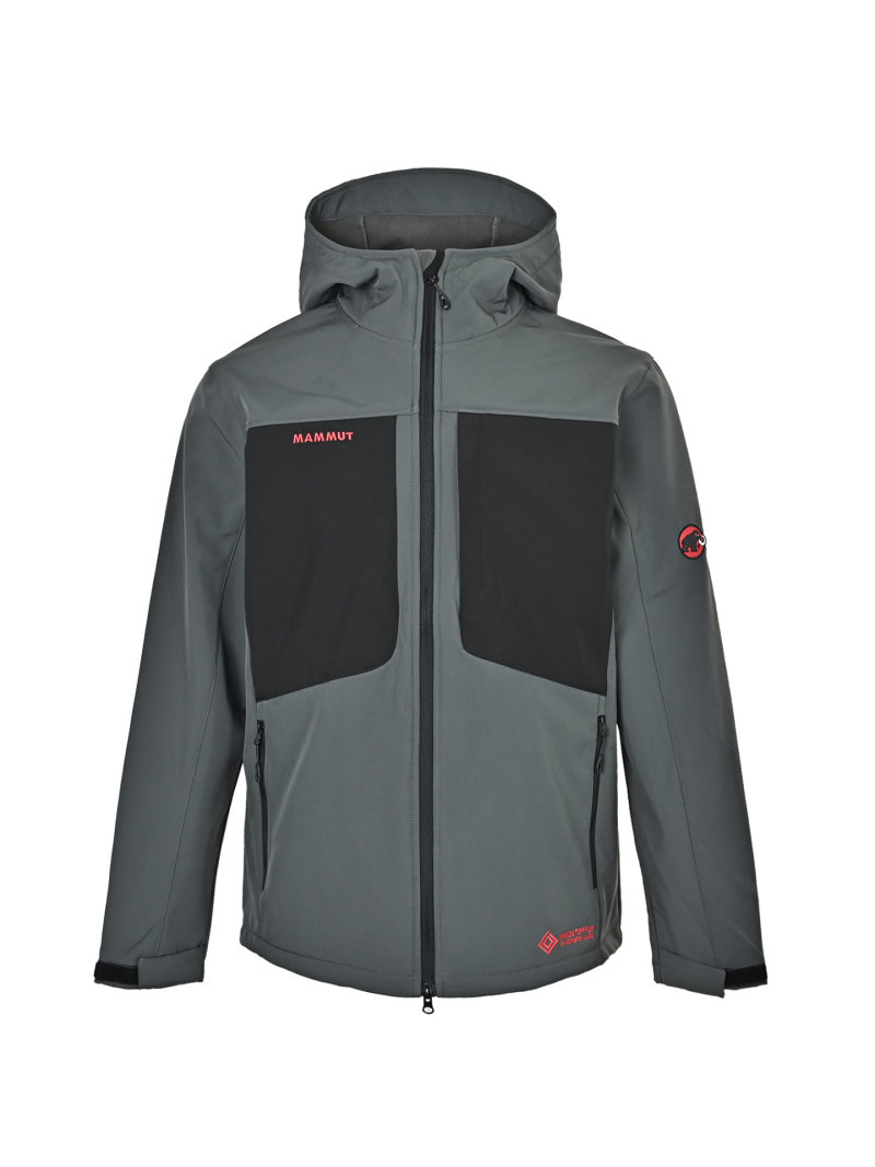 Mammut Ultimate VIII Men's Outdoor Softshell Jacket Gray Black view