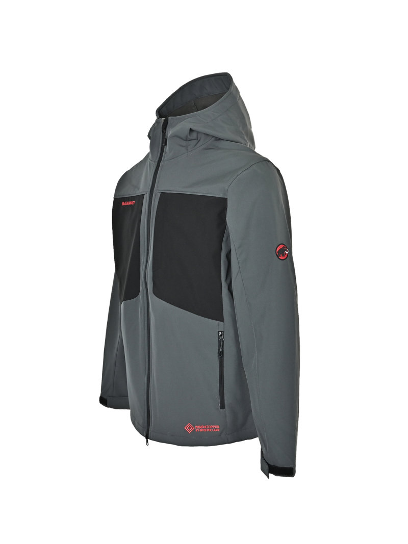 Mammut Ultimate VIII Men's Outdoor Softshell Jacket Gray Black view