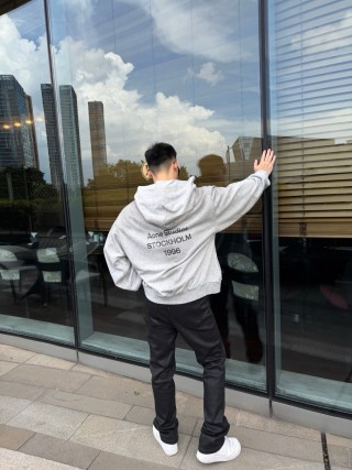 Acne Studios Stockholm 1996 Grey Hoodie view 3