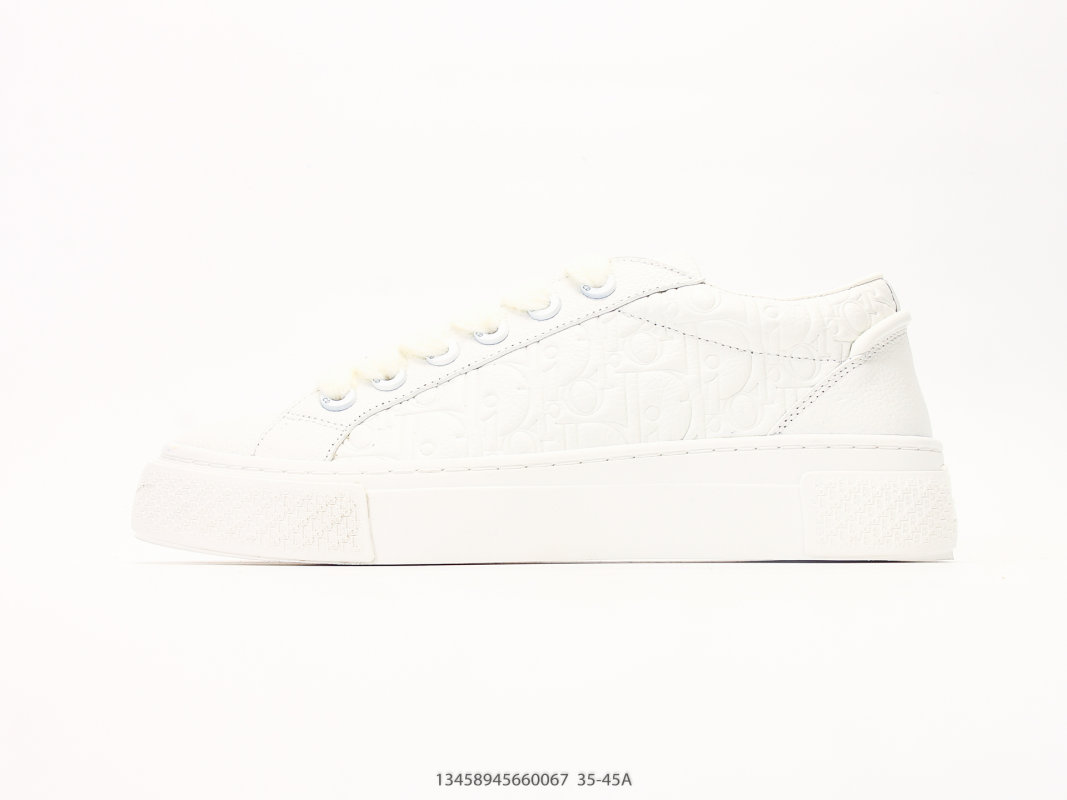 Dior B33 Tennis Low Top Canvas Replica - Cream White