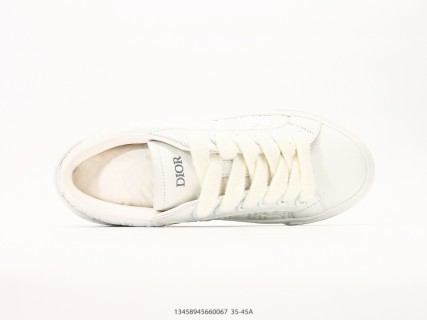 Dior B33 Tennis Low Top Canvas Replica - Cream White view 3