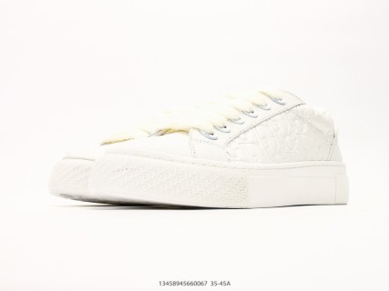 Dior B33 Tennis Low Top Canvas Replica - Cream White view 5
