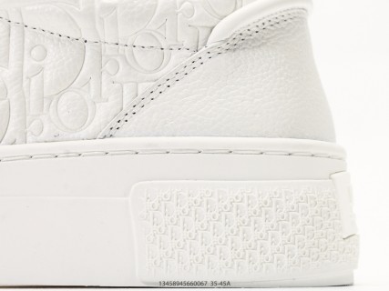 Dior B33 Tennis Low Top Canvas Replica - Cream White view 7