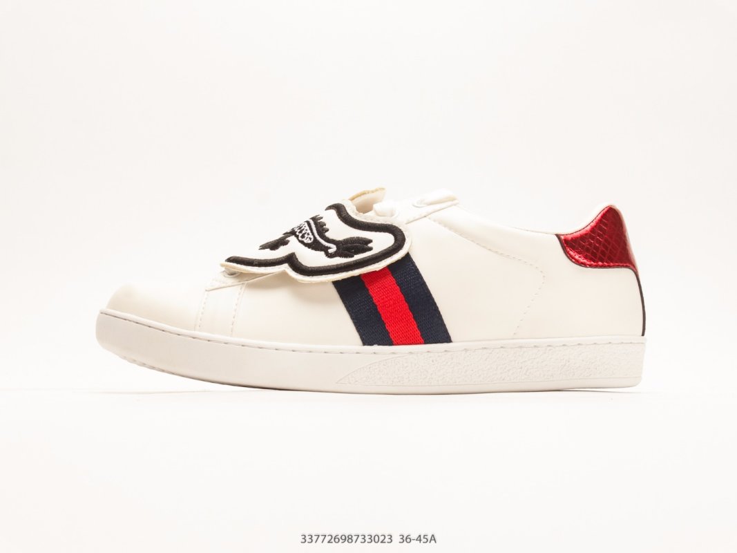 Gucci Ace Low Sneaker White Red Navy Web Stripe