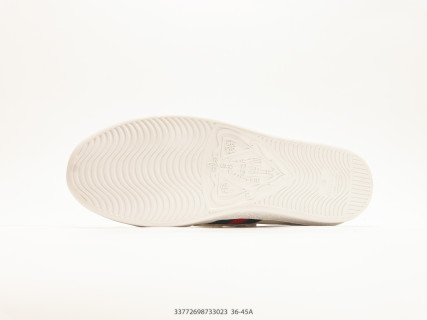 Gucci Ace Low Sneaker White Red Navy Web Stripe view 4