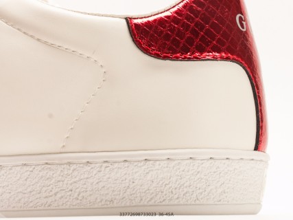 Gucci Ace Low Sneaker White Red Navy Web Stripe view 7