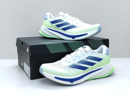 Adidas Supernova Rise White Blue Green Running Shoe