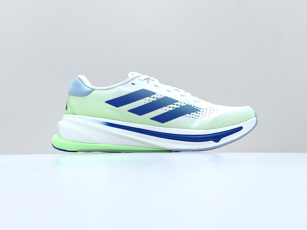 Adidas Supernova Rise White Blue Green Running Shoe view