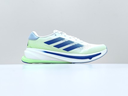 Adidas Supernova Rise White Blue Green Running Shoe view 4