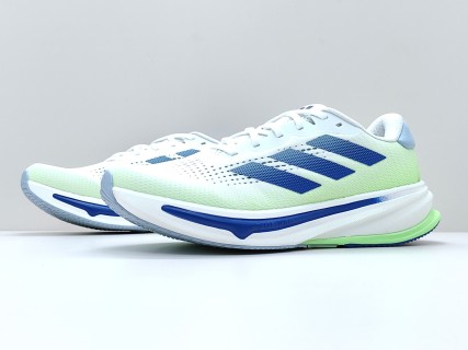 Adidas Supernova Rise White Blue Green Running Shoe view 5