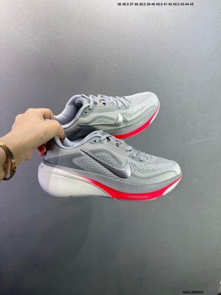 Nike Air Zoom Pegasus 40 Grey Pink Running Shoe view 2
