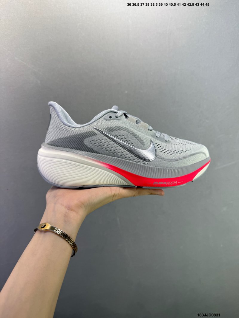 Nike Air Zoom Pegasus 40 Grey Pink Running Shoe view