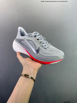 Nike Air Zoom Pegasus 40 Grey Pink Running Shoe view 4