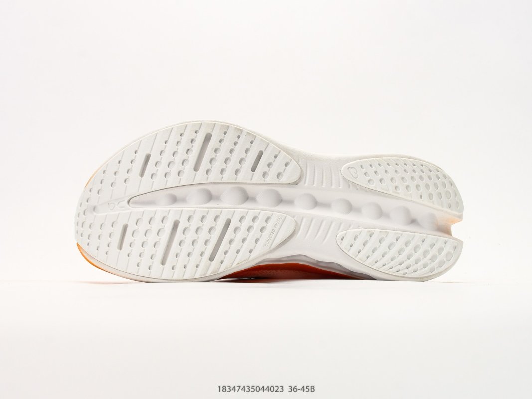On Cloudmonster 3 White Orange Running Shoe view
