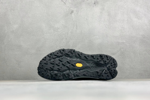 HOKA Speedgoat 7 Black White Yellow Trail Running Shoe view 4