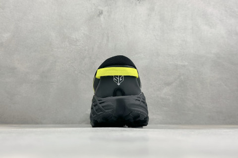 HOKA Speedgoat 7 Black White Yellow Trail Running Shoe view 6
