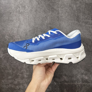 On Cloudmonster 3 Hyper Blue White Running Shoe view 3