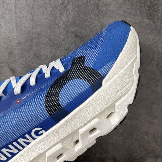 On Cloudmonster 3 Hyper Blue White Running Shoe view 7