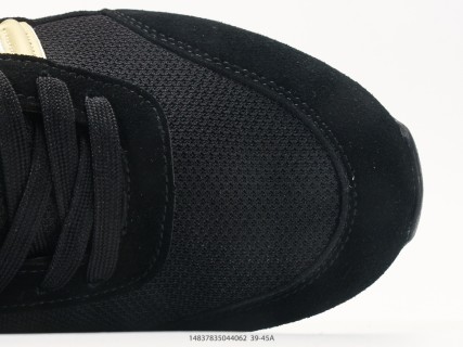 Armani Exchange AX Runner Black Cream Suede Nylon Low Top view 8