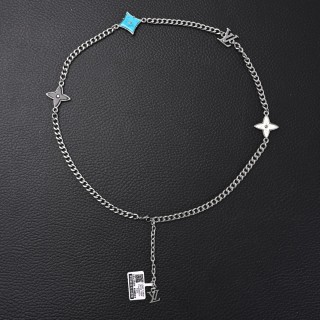 Louis Vuitton Monogram Sunrise Floral Necklace M01211 - Silver