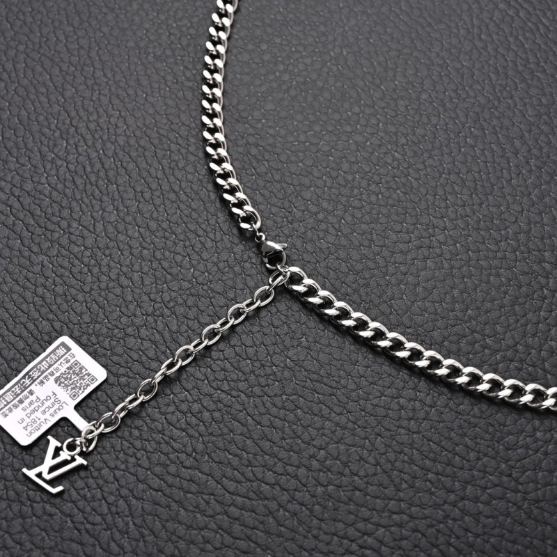 Louis Vuitton Monogram Sunrise Floral Necklace M01211 - Silver view