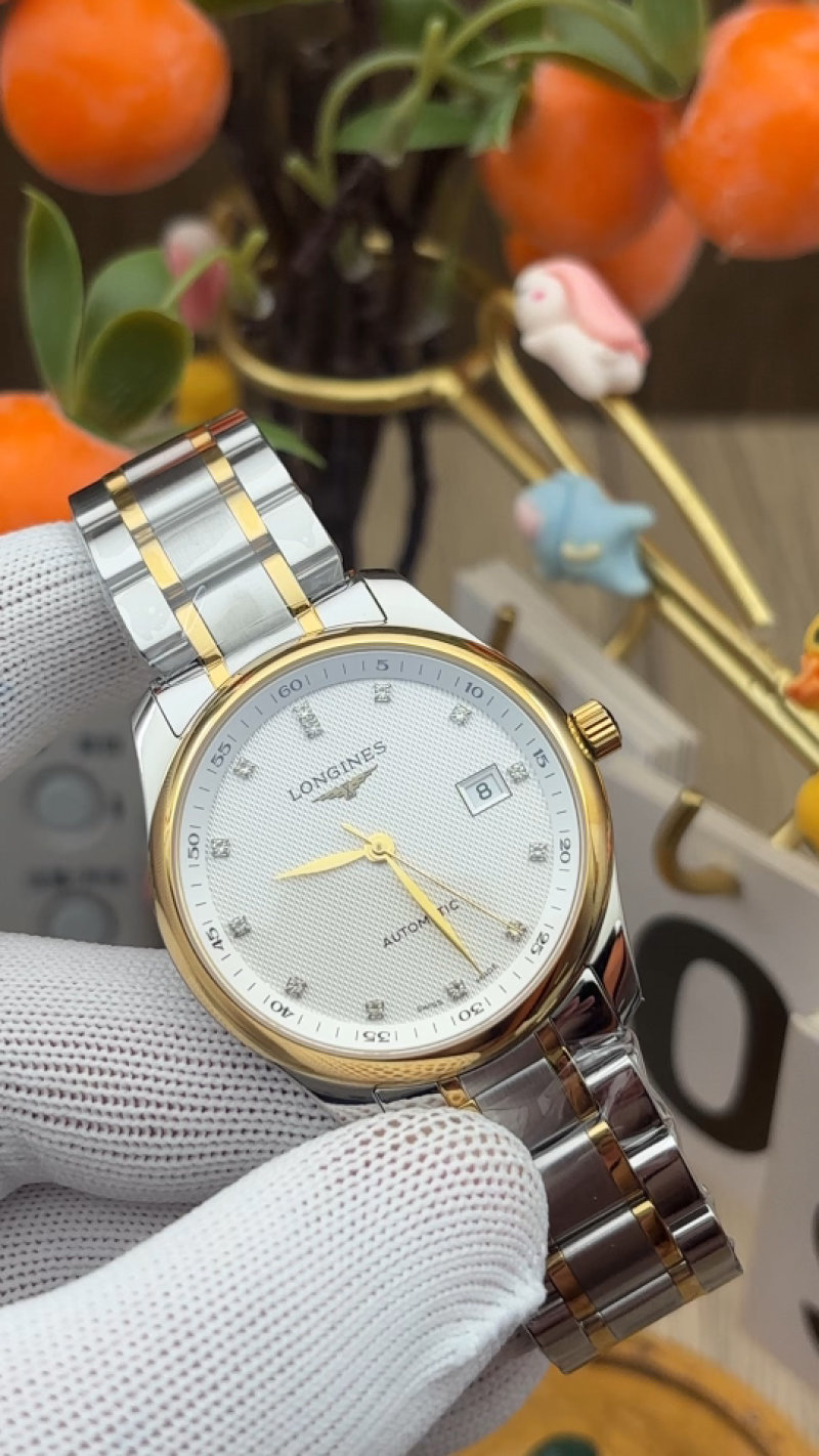 Longines Master Collection 40MM Two-Tone White Dial Replica Watch