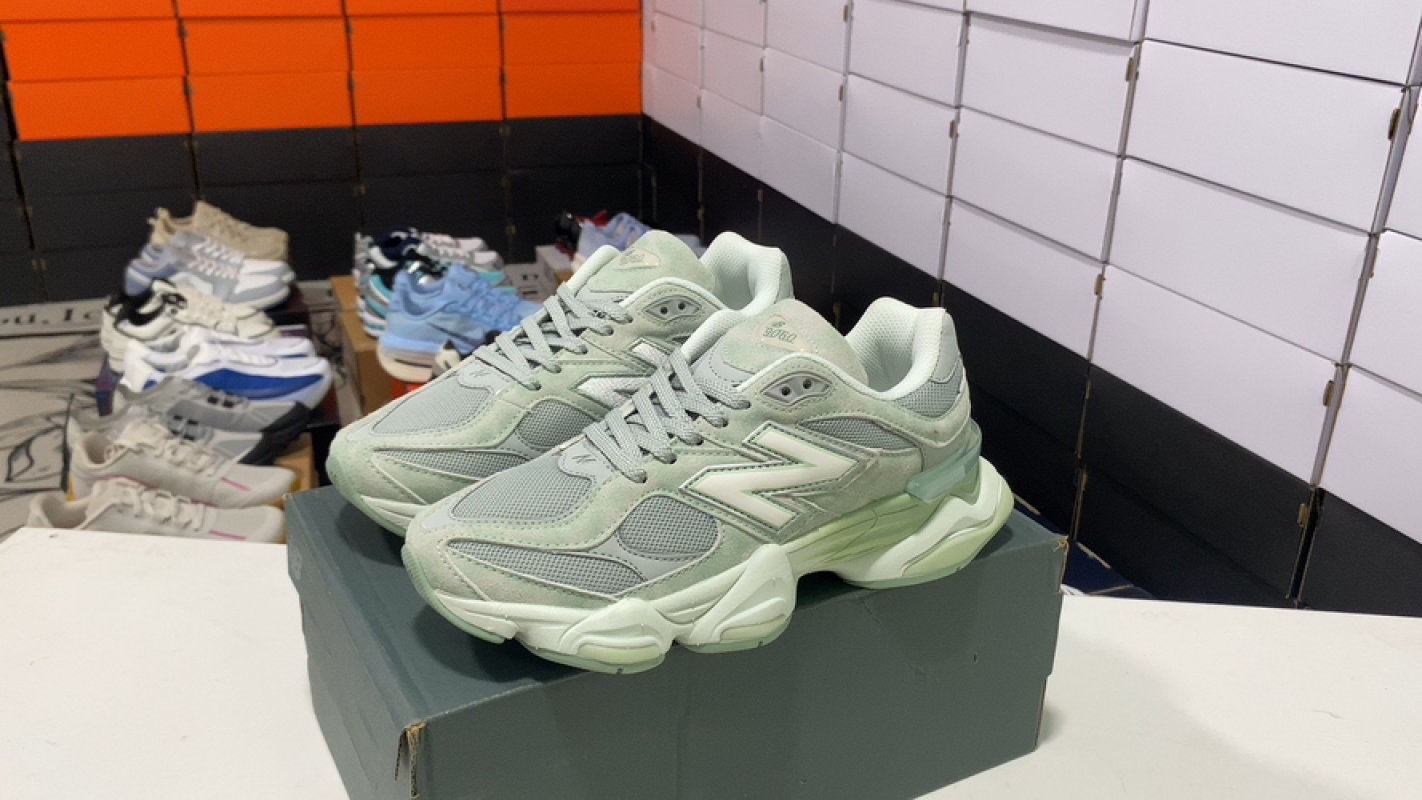 New Balance 9060 Vintage Pale Green Suede UA Sneaker