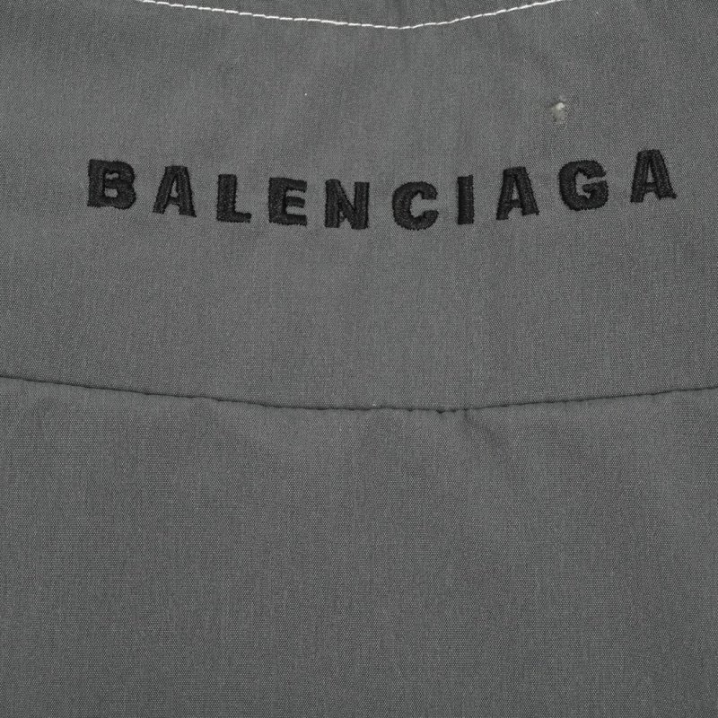 Balenciaga Cream Black Colorblock Zip Jacket view