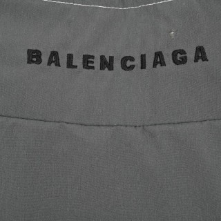 Balenciaga Cream Black Colorblock Zip Jacket view 9
