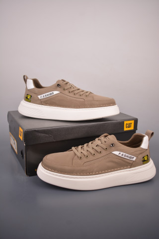 Caterpillar CAT Outdoor Summer Casual Beige White Sneaker