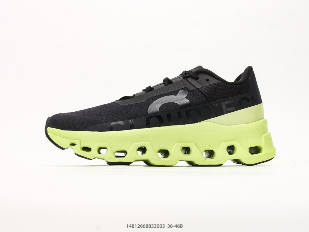 On Cloudmonster 3 Black Volt Low-Top Running Shoe view