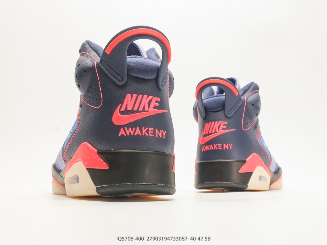 Jordan Air 6 High Awake Midnight Navy UA Replica view