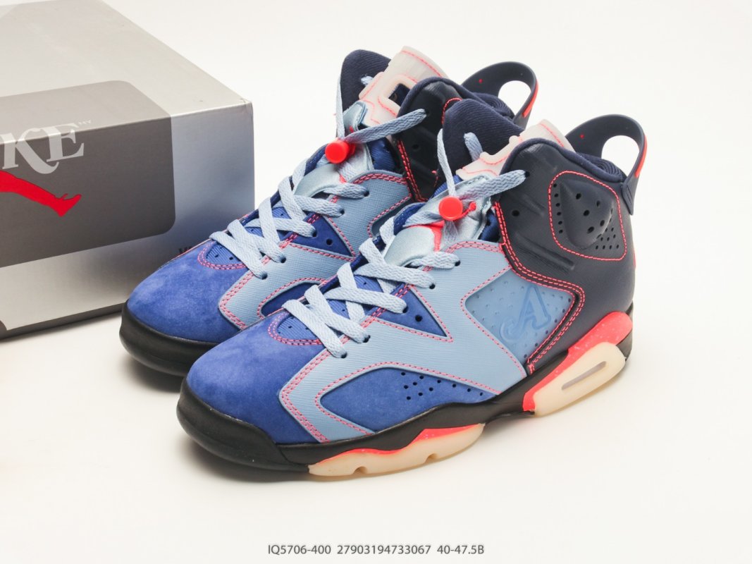 Jordan Air 6 High Awake Midnight Navy UA Replica view