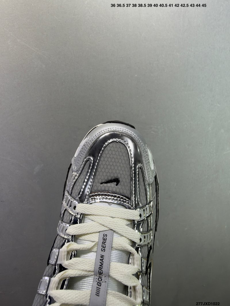 Nike P-6000 White Red Black Swoosh Millennium Running Shoe view