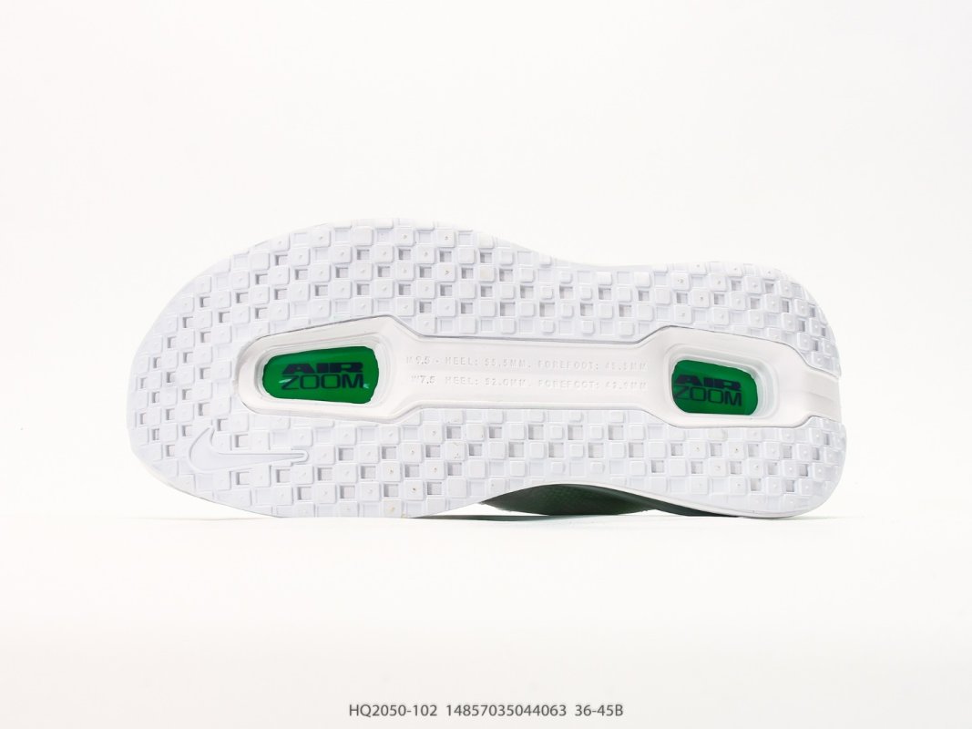 Nike Vomero Premium White Neon Green ReactX Running Shoe view