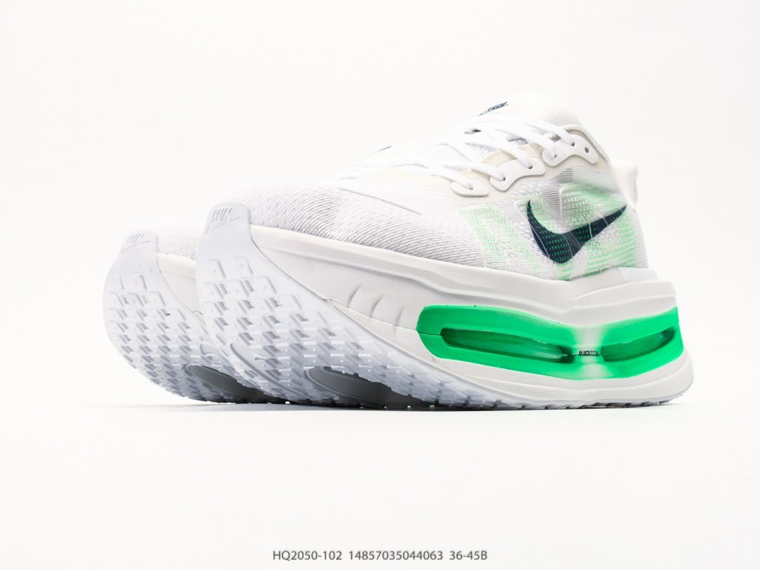Nike Vomero Premium White Neon Green ReactX Running Shoe view