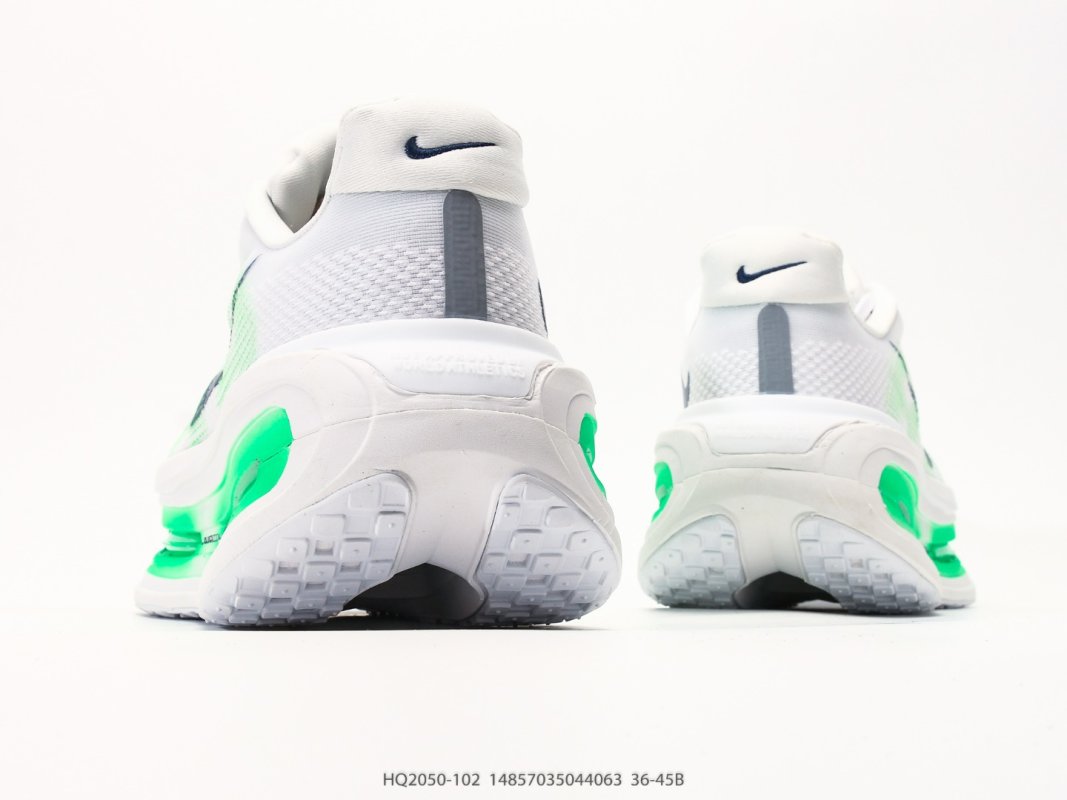 Nike Vomero Premium White Neon Green ReactX Running Shoe view