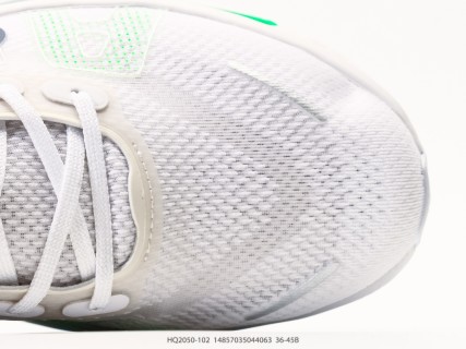 Nike Vomero Premium White Neon Green ReactX Running Shoe view 8