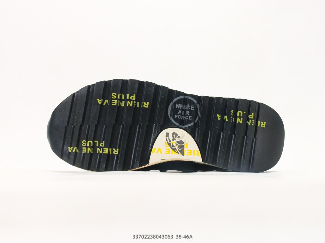 Premiata Mick Navy Blue Cream Contrast Casual Sneaker view