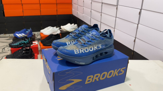 Brooks Hyperion Elite 5 Blue Orange Racing Running Shoe
