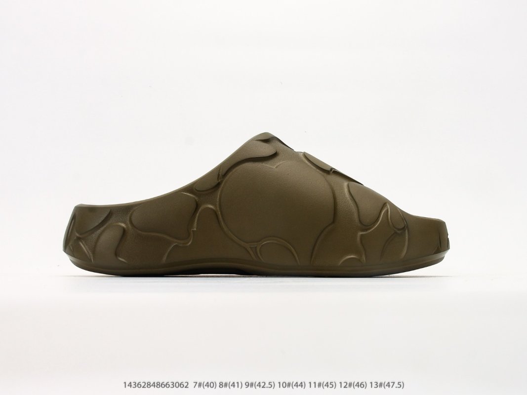 Bape Ape Head EVA Slides Olive Green view