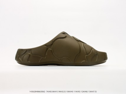 Bape Ape Head EVA Slides Olive Green view 3