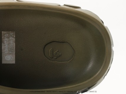 Bape Ape Head EVA Slides Olive Green view 6