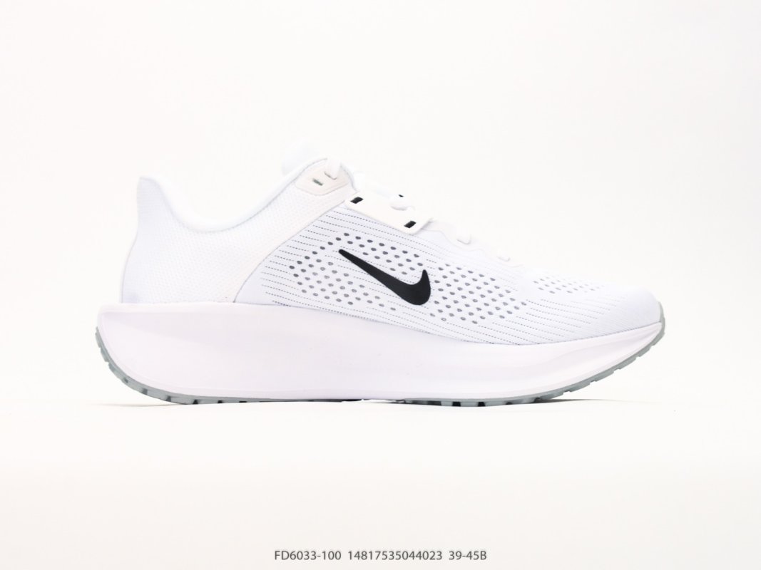 Nike Quest 6 White Black Mesh Running Shoe view