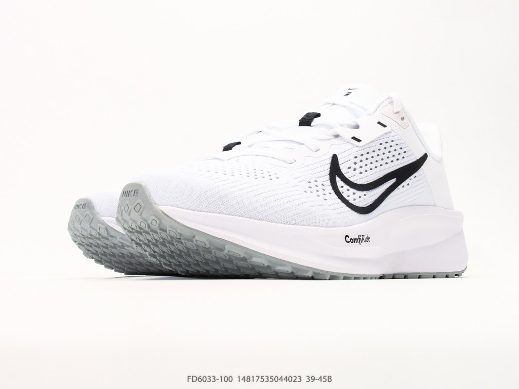 Nike Quest 6 White Black Mesh Running Shoe view