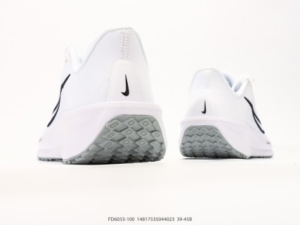 Nike Quest 6 White Black Mesh Running Shoe view 6