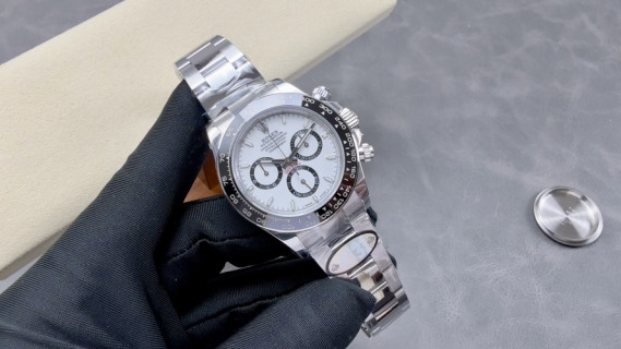 Rolex Daytona Chronograph White Dial Black Bezel UA Replica