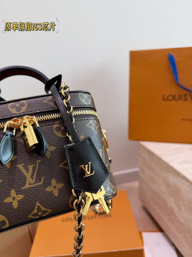 Louis Vuitton Monogram Vanity Chain Box Bag Replica - Golden Hardware view