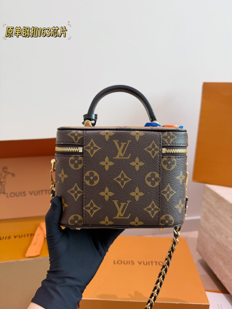 Louis Vuitton Monogram Vanity Chain Box Bag Replica - Golden Hardware view