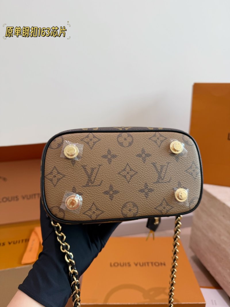 Louis Vuitton Monogram Vanity Chain Box Bag Replica - Golden Hardware view
